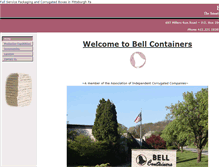 Tablet Screenshot of bellcontainers.com